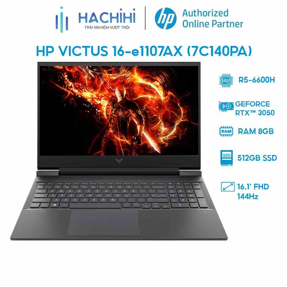 Laptop HP VICTUS 16-e1107AX 7C140PA R5-6600H | 8GB | 512GB |RTX™ 3050 4GB | 16.1 144Hz