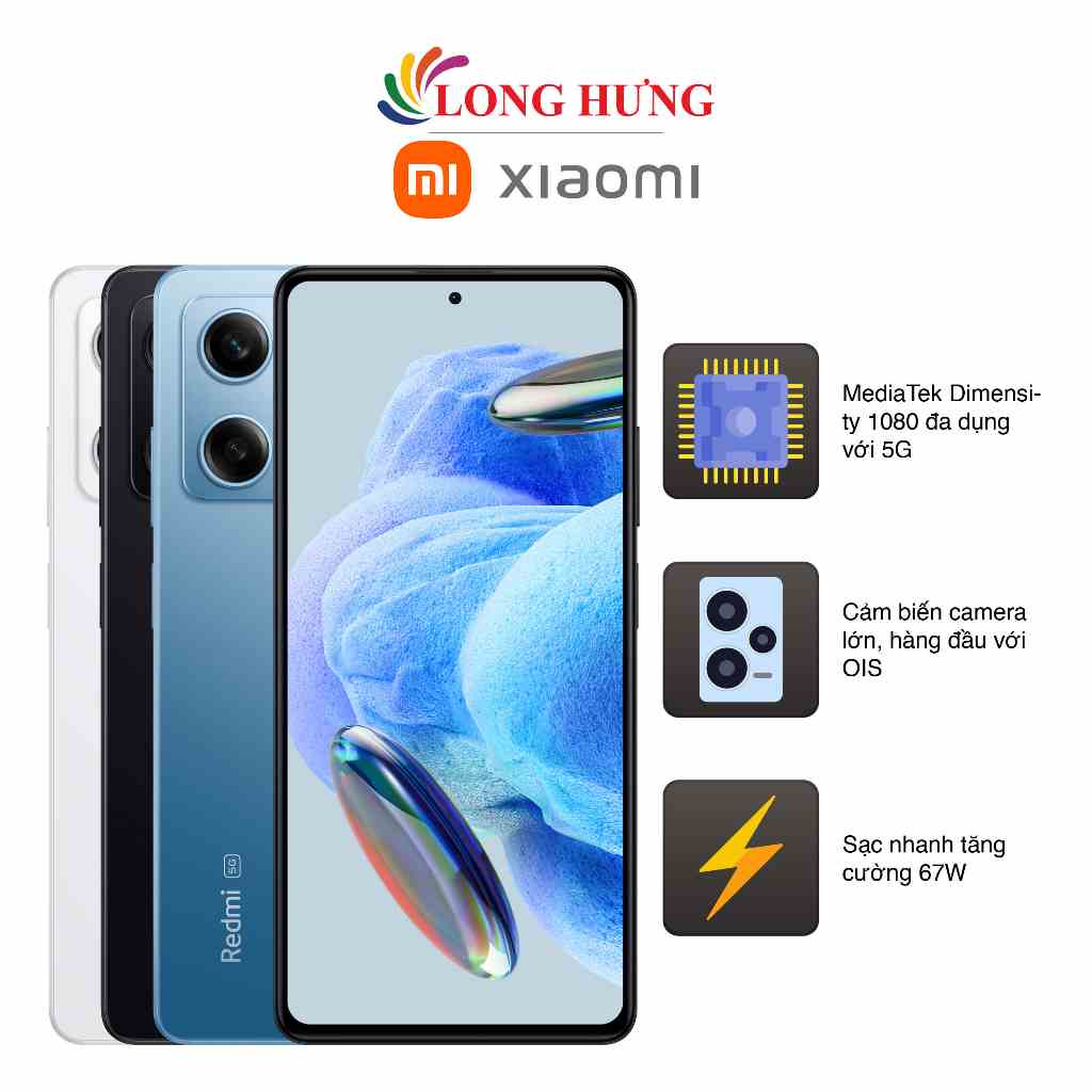 Điện thoại Xiaomi Redmi Note 12 Pro 5G (8GB/256GB) - Hàng chính hãng