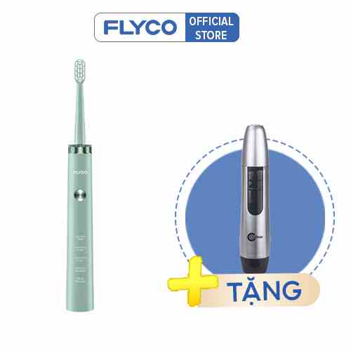 Bàn Chải Sóng Âm Điện Flyco FT1701VN Kháng Nước 5 Chế Độ Làm Sạch Chuẩn Nha Khoa - Hàng Chính Hãng