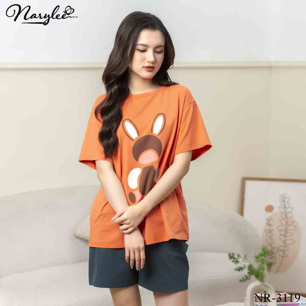 BỘ MẶC NHÀ COTTON NARYLEE ÁO TAY CỘC QUẦN ĐÙI NR-3119