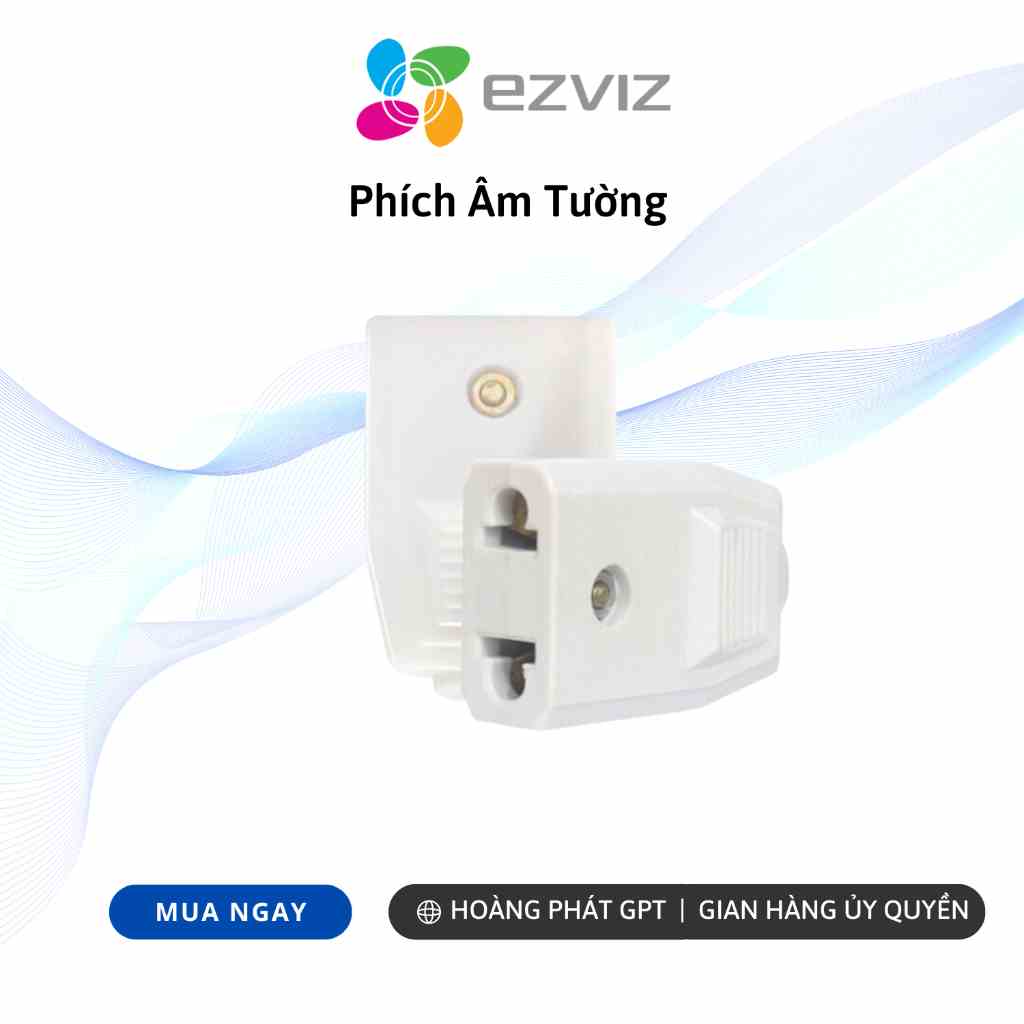 [Mã BMLTA35 giảm đến 35K đơn 99K] (Quà tặng không bán) Phích âm tường chuyên dụng Camera wifi EZVIZ có dây nối