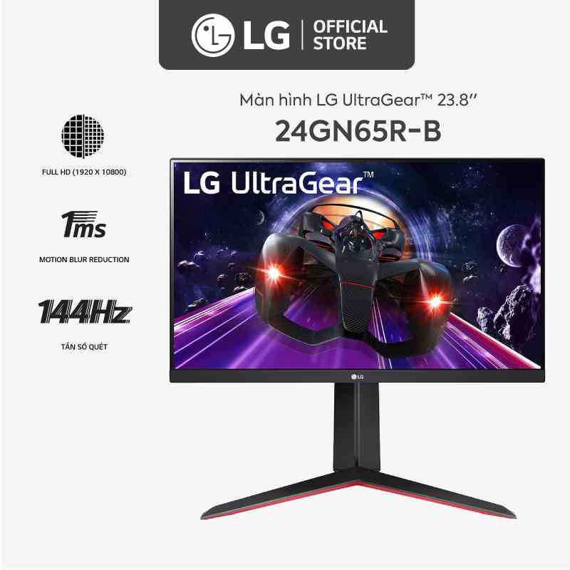 [Mã ELBAU5 giảm 5% đơn 300K] Màn Hình LG Gaming UltraGear 24GN65R-B 24 IPS/FHD/FreeSync - Hàng chính hãng