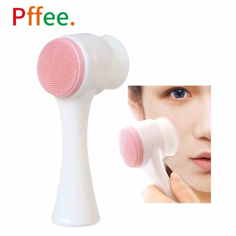 Cọ Rửa Mặt Silicone Bilateral 3D