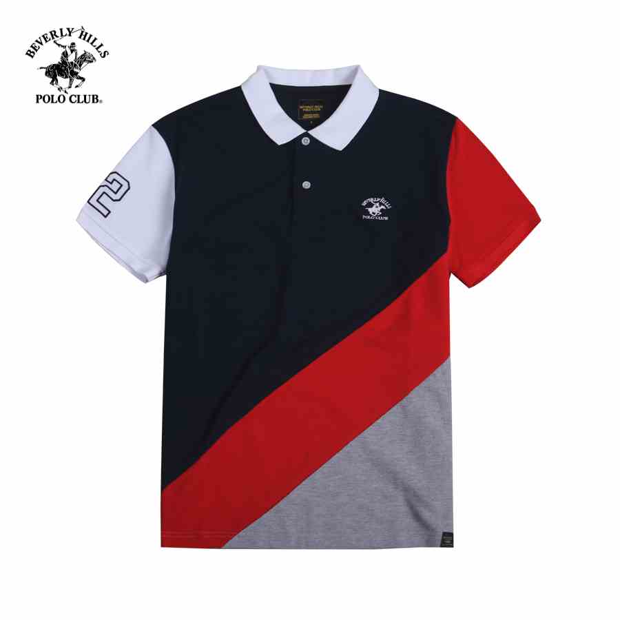 [Mã BMLTB35 giảm đến 35K đơn 99K] Beverly Hills Polo Club - Áo polo Ngắn tay Nam Regular Fit NAVY NVM- BHPC PMRSS23TL048