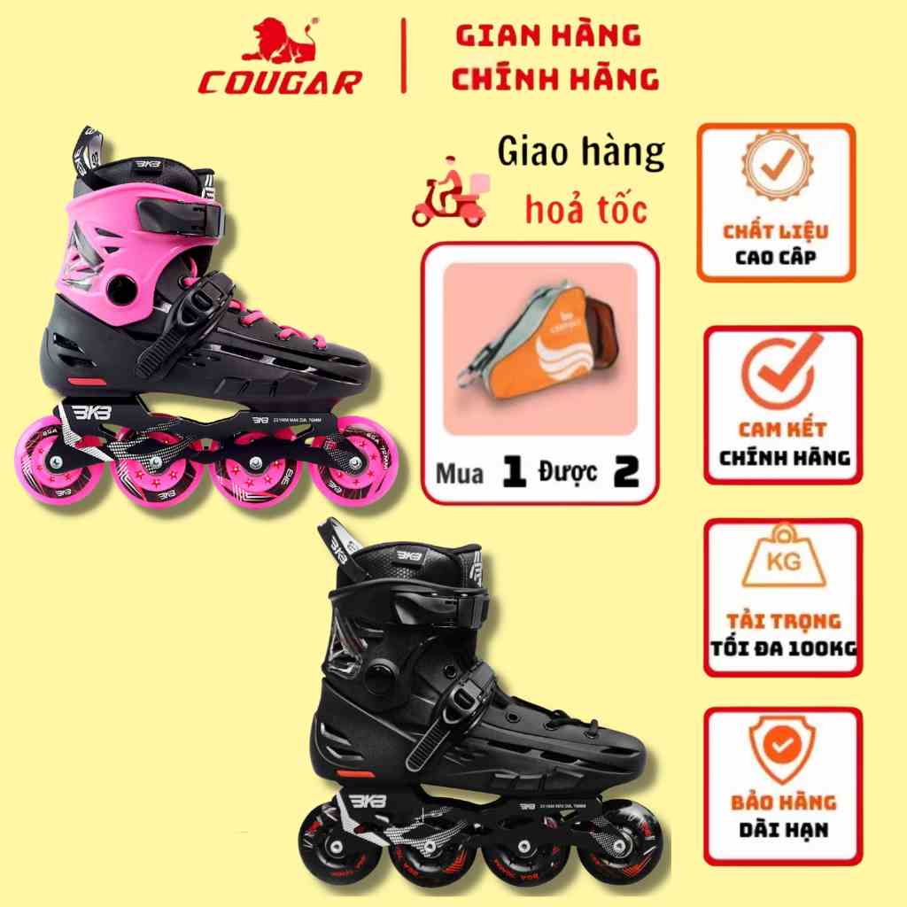 Giày Patin Trẻ Em Flying Eagle BKB B5S+, Giày Trượt Patin Form Nhựa Cao Cấp, Tặng Kèm Túi Đựng Giày