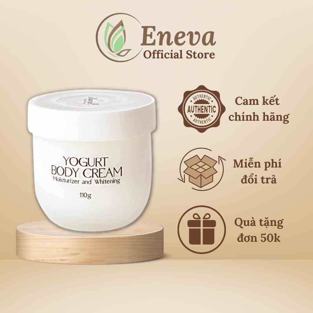 Kem Body Dưỡng Trắng Da Toàn Thân YOGURT BODY CREAM, Dưỡng Ẩm Mịn Màng Hanayuki Chính Hãng 110g