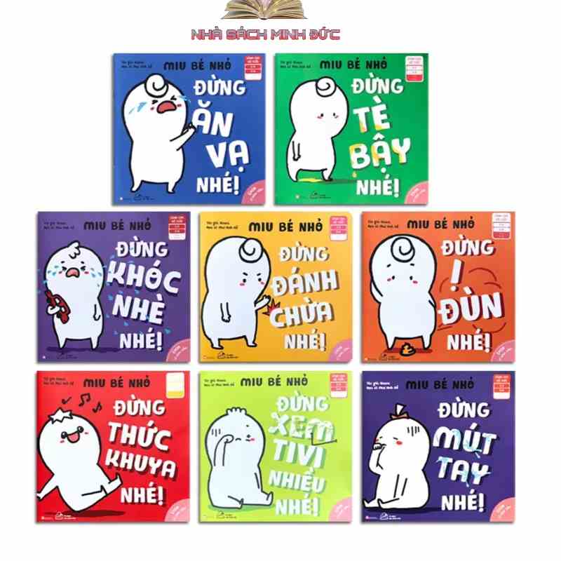 Sách - Bộ 8 cuốn Ehon Kỹ năng sống Miu Bé Nhỏ phần 1