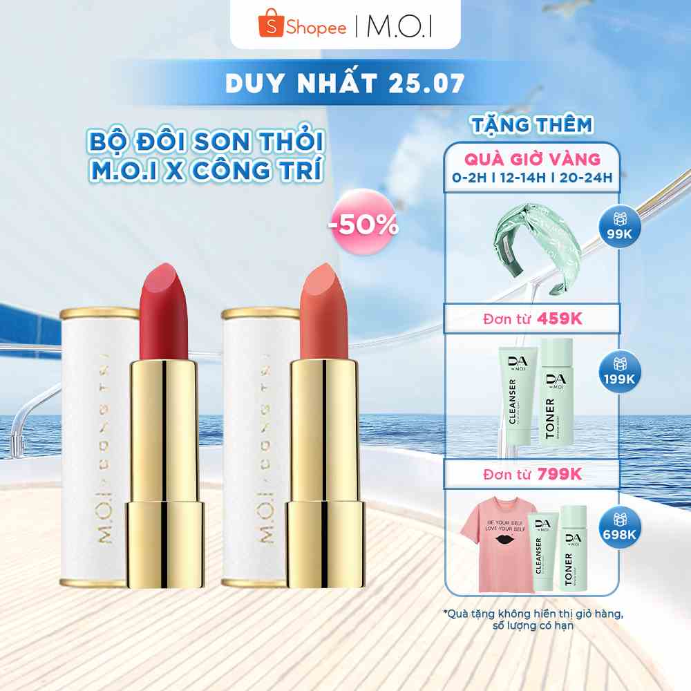 Bộ đôi son thỏi M.O.I x Công Trí Phiên Bản Giới hạn (Set 1/ Set 2 / Set 3)