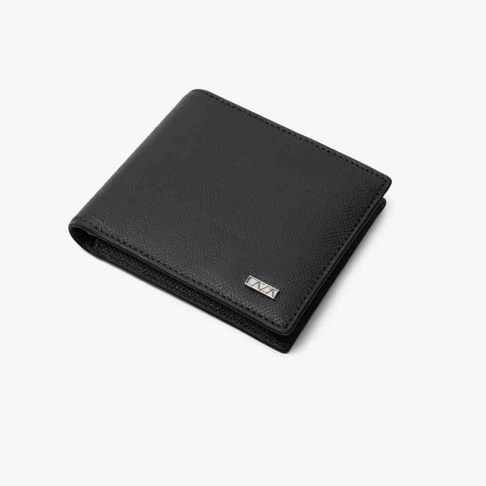 Ví nam da LAZA Mallor Wallet 567 - Chất liệu da Taiga nhập khẩu - Thiết kế nhiều ngăn (full box)