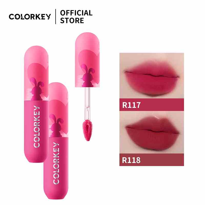 【COLORKEY】Son Kem Lì Colorkey Rabit Kết Cấu Mịn Màng Không Khô Môi 2g