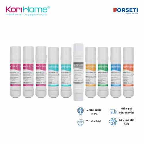 Combo 10 lõi lọc nước Korihome chính hãng dùng cho máy lọc nước Korihome WPK-G60S