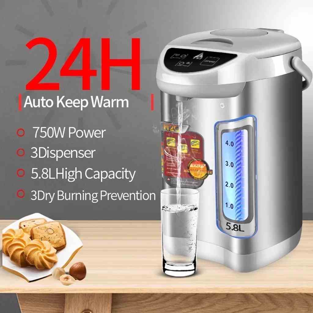 Bình thủy điện KAW  5.8L, bình đun nước giữ nhiệt dung tích lớn - An toàn, Giữ nhiệt lâu - Bảo hành chính hãng 12 tháng