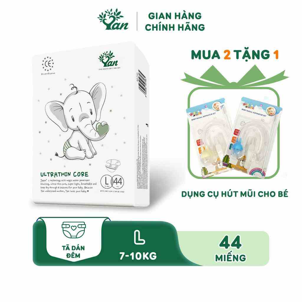 [Mã BMLTB35 giảm đến 35K đơn 99K] Tã dán Angel YAN Ultrathin Core size NB60