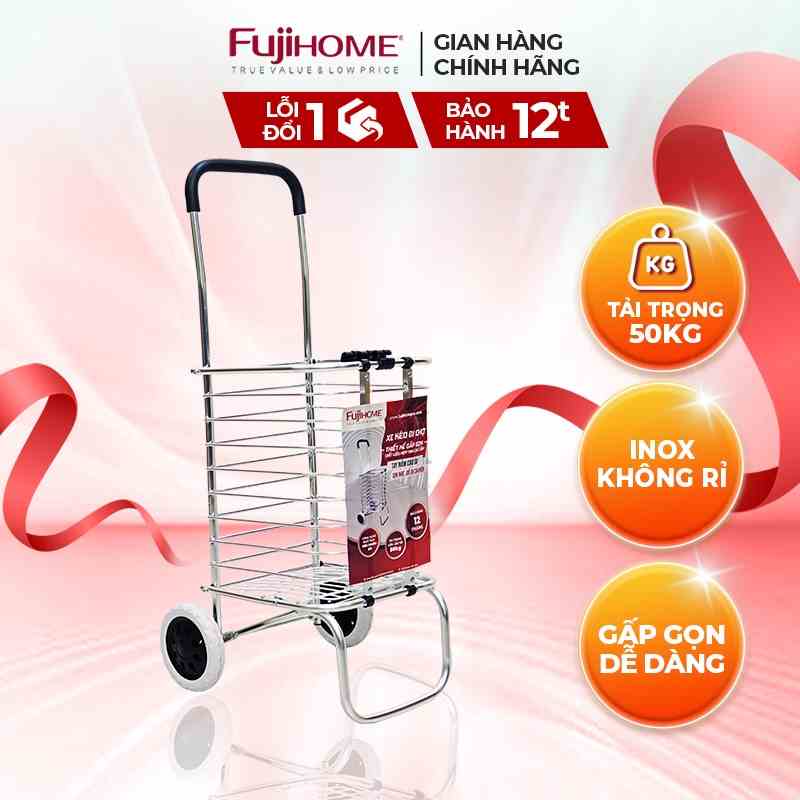 Xe kéo đi chợ đa năng FUJIHOME SC-250 tải trọng 40-50kg - Công nghệ Nhật Bản - Bảo hành 12 tháng