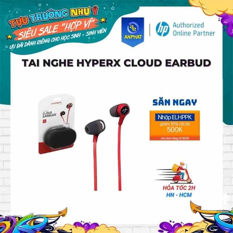 [Mã ELHPPK giảm 10% đơn 500K] Tai nghe Gaming HyperX Cloud Earbuds - Chính hãng BH 24 tháng