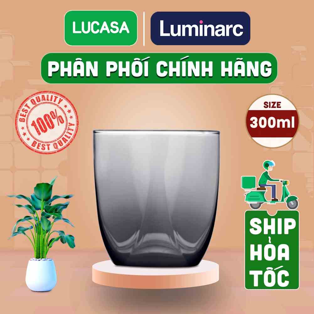 [Mã BMLTA35 giảm đến 35K đơn 99K] Ly Thủy Tinh Luminarc Eiffel Grey 300ml - Loại Thấp L2957 | Phân Phối Chính Hãng