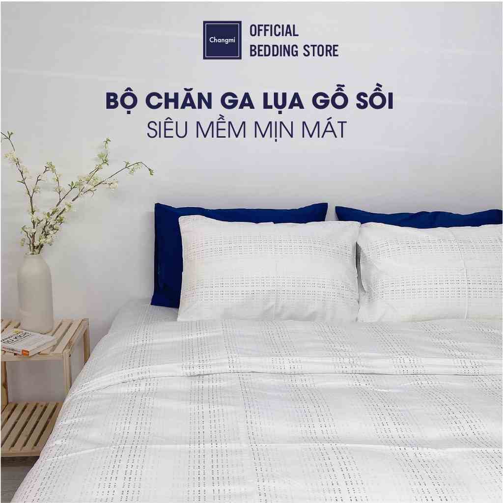 [CM2072] Bộ chăn ga lụa Modal Changmi Bedding nhập khẩu Hàn Quốc siêu mềm mượt mát, Chăn ga hè được yêu thích - 5 món