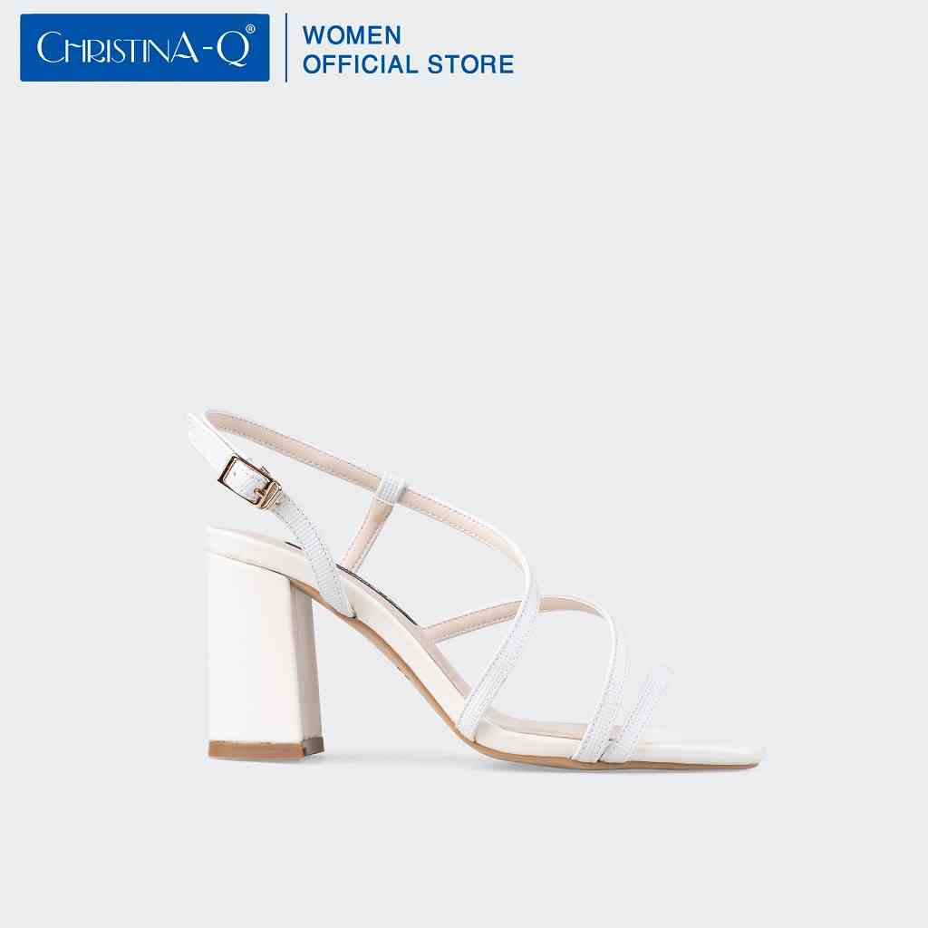 [Mã BMLTB35 giảm đến 35K đơn 99K] Giày Sandals Nữ Gót Trụ ChristinA-Q XDN292