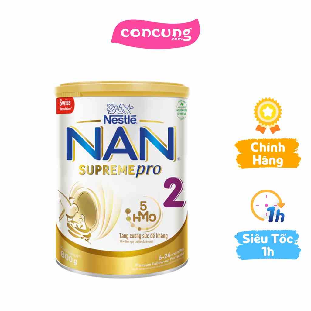 Sữa NAN SUPREME PRO số 2 800g (6-24 tháng)