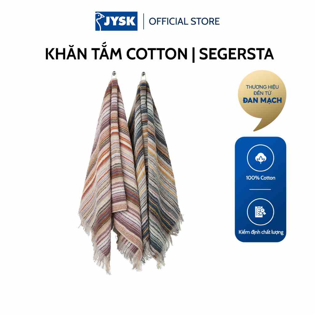 [Mã BMLTB35 giảm đến 35K đơn 99K] Khăn tắm cotton | JYSK Segersta | nhiều màu | nhiều kích thước