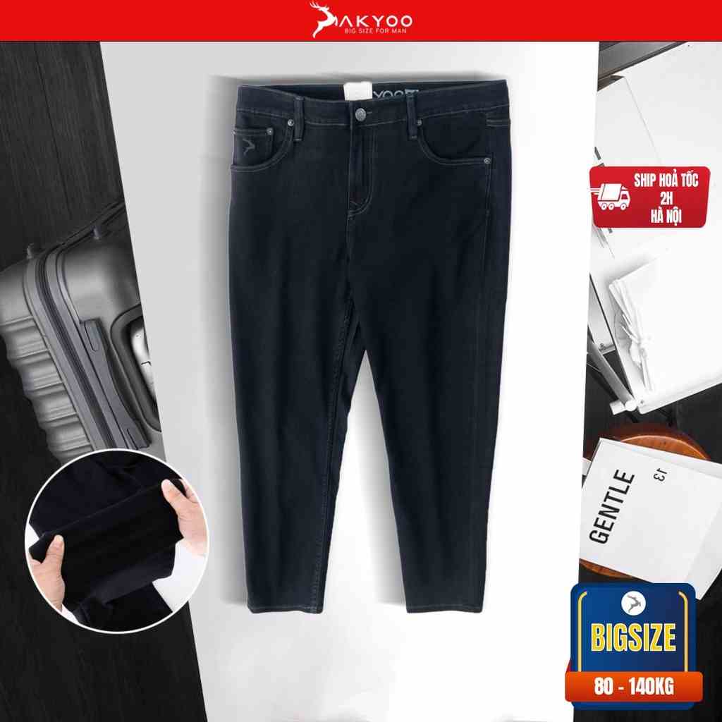 Quần Jean Nam Bigsize Size Đại Từ 80kg-140kg,Quần Jean Nam Co Giãn, Bigsize Nam AKYOO ; QJ A6