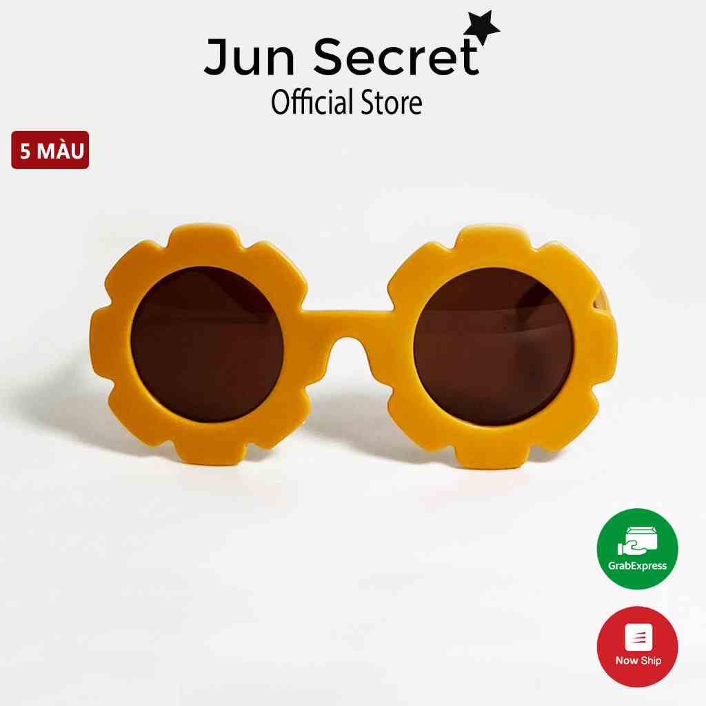 Kính mát trẻ em Jun Secret gọng nhựa, kiểu dáng đáng yêu dành cho bé từ 1 đến 5 tuổi JSBEHOA