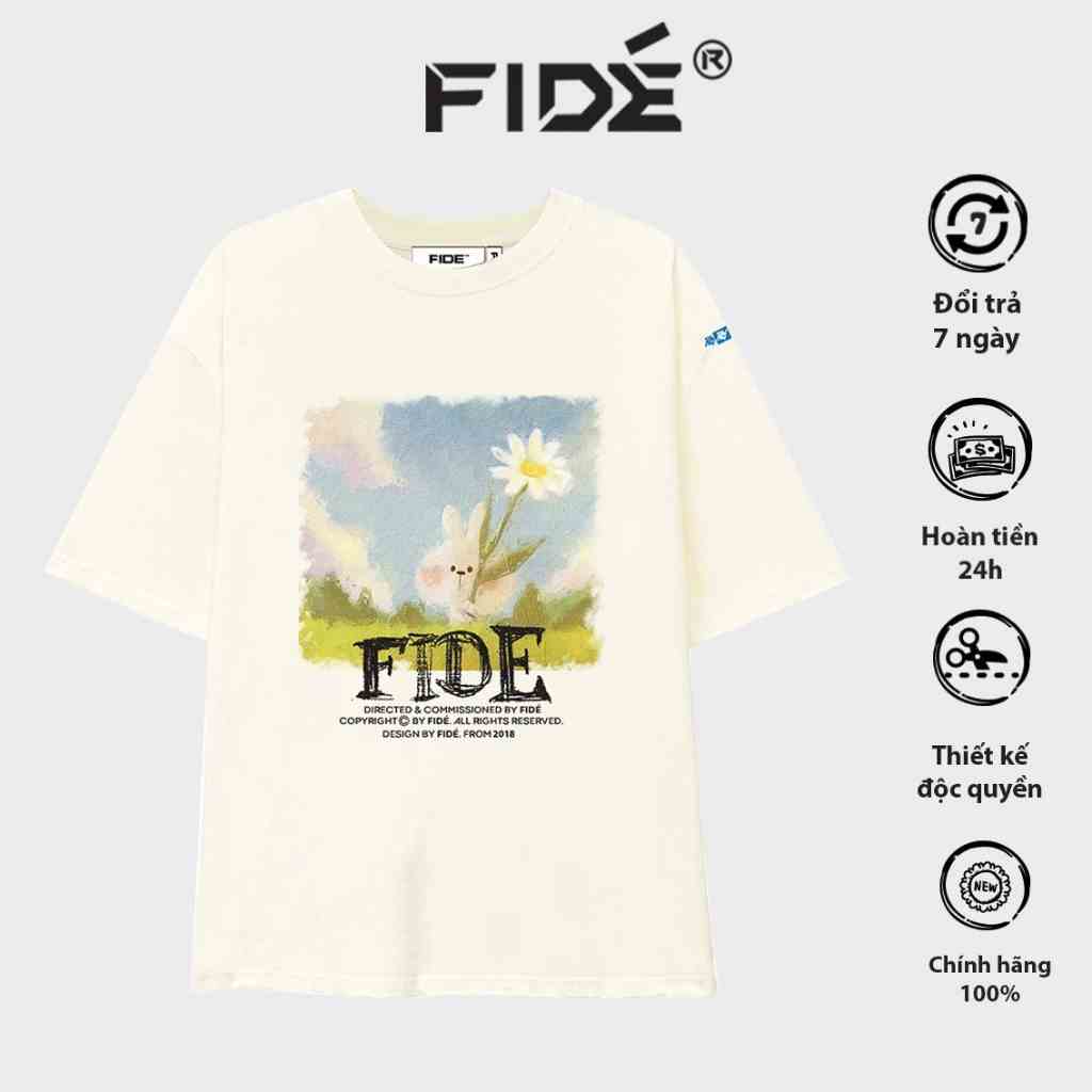 Áo thun FIDE phông trơn nam nữ cổ tròn FIDE FLOWER 03