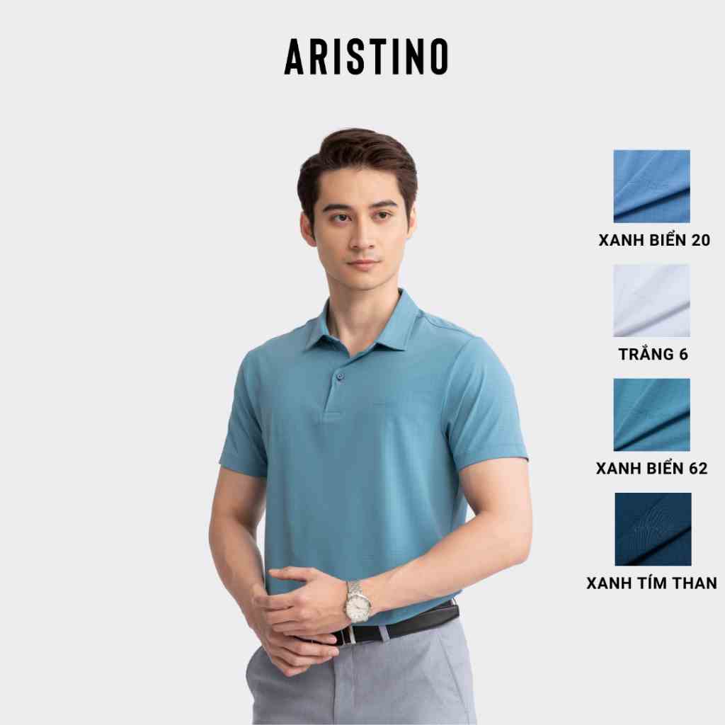 Áo polo ngắn tay ARISTINO phom Regular fit suông nhẹ, thiết kế basic nam tính, lịch lãm - APS094S3