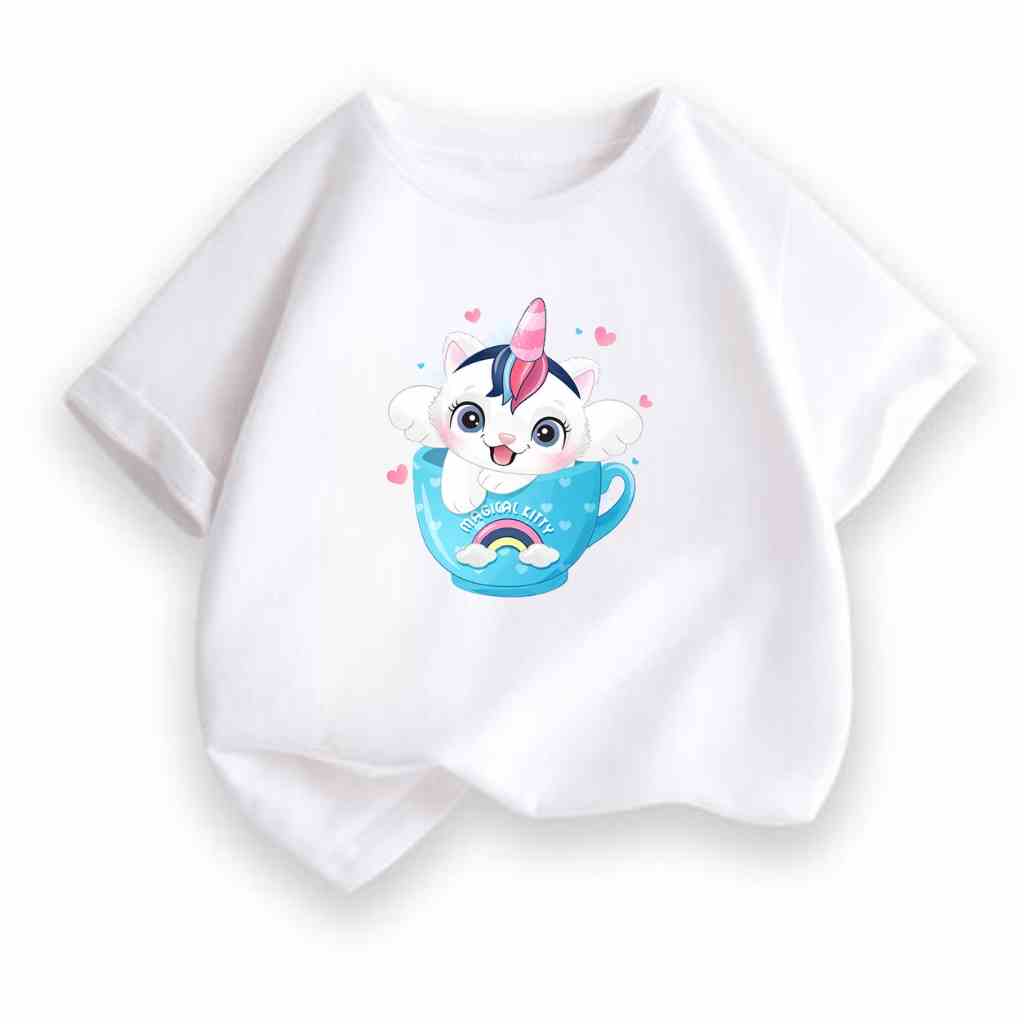 Áo thun cộc tay cho bé trai bé gái BEDDEP KIDS CLOTHES hình ngựa đáng yêu basic từ 10-30kg hàng chính hãng