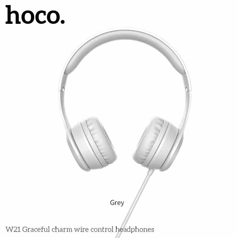 Tai nghe/ Monitor Headphones - Hoco W21 - Màu xám