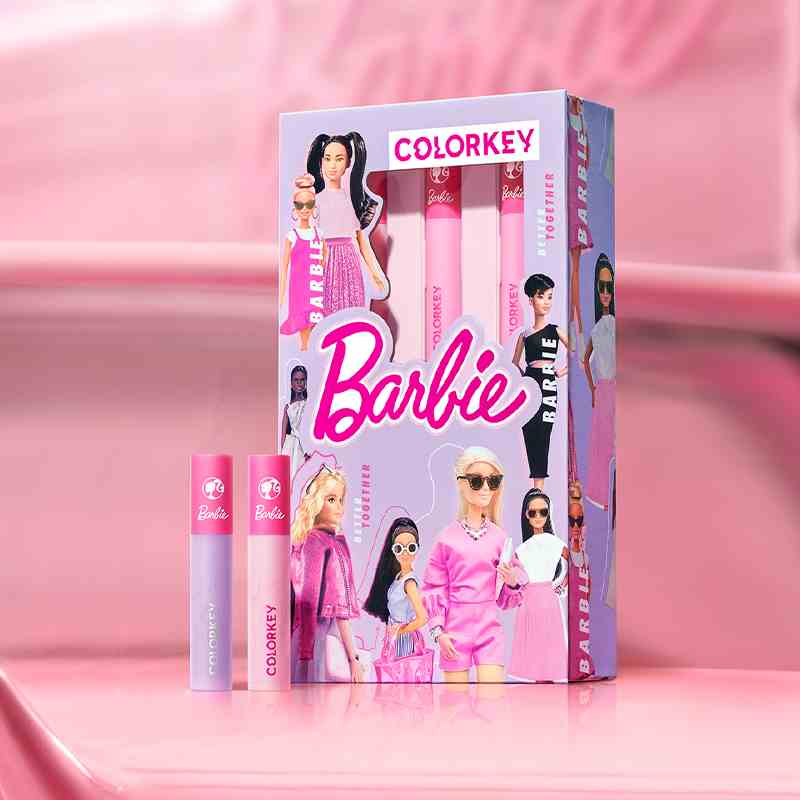 Colorkey Hộp quà mini Barbie ngọt ngào 6 thỏi son