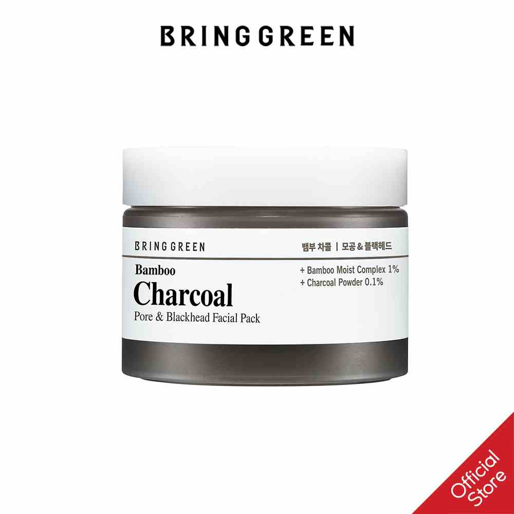 Mặt Nạ Than Tre Thu Nhỏ Lỗ Chân Lông BRING GREEN BAMBOO CHARCOAL PORE&BLACKHEAD FACIAL PACK 100ml