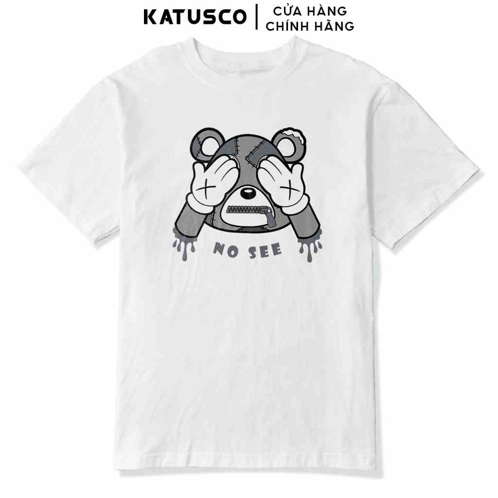 [Mã BMLTB35 giảm đến 35K đơn 99K] Áo Thun Nam KATUSCO Big Bear No See Printed Localbrand A2337