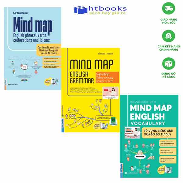 Sách - Bộ 3 Cuốn Mind Map English (Combo/Lẻ Tùy Chọn)