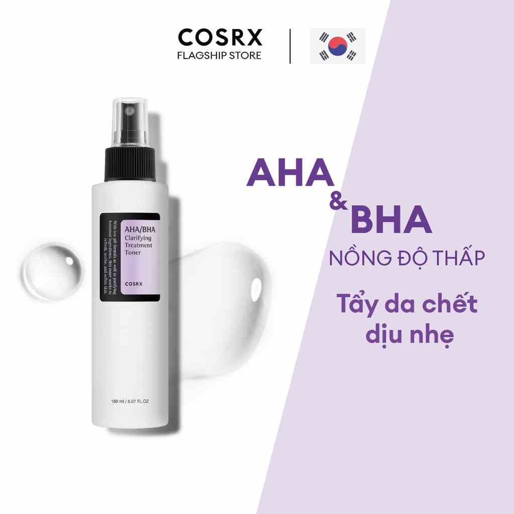 [Mã BMTTC60K giảm đến 60K đơn 50K] Nước Hoa Hồng Tẩy Tế Bào Chết Hoá Học (AHA + BHA) COSRX Clarifying Treatment Toner