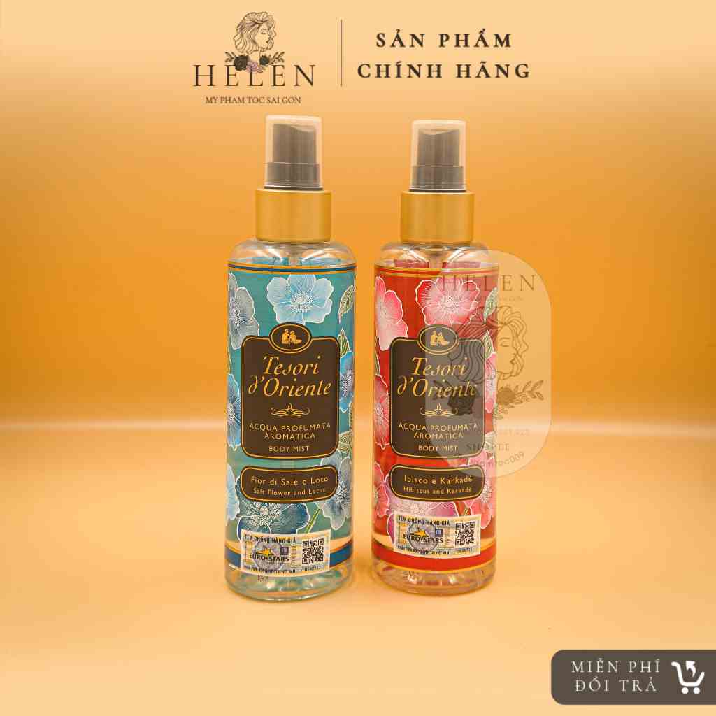 [Mã BMLTB35 giảm đến 35K đơn 99K] Xịt thơm body mist dưỡng ẩm body Tesori d Oriente hương nước hoa