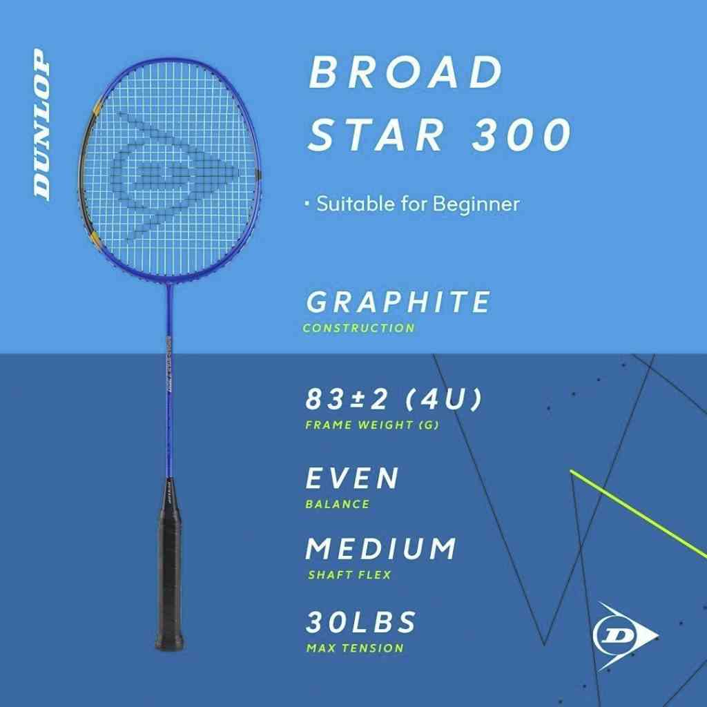 Vợt cầu lông Dunlop BROAD - STAR 300 ( VỢT CÂN BẰNG)