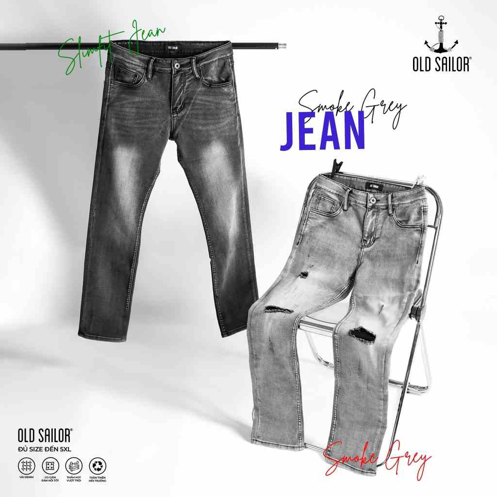 Quần jean nam Old Sailor - OSL SLIM JEANS - Big size upto 42