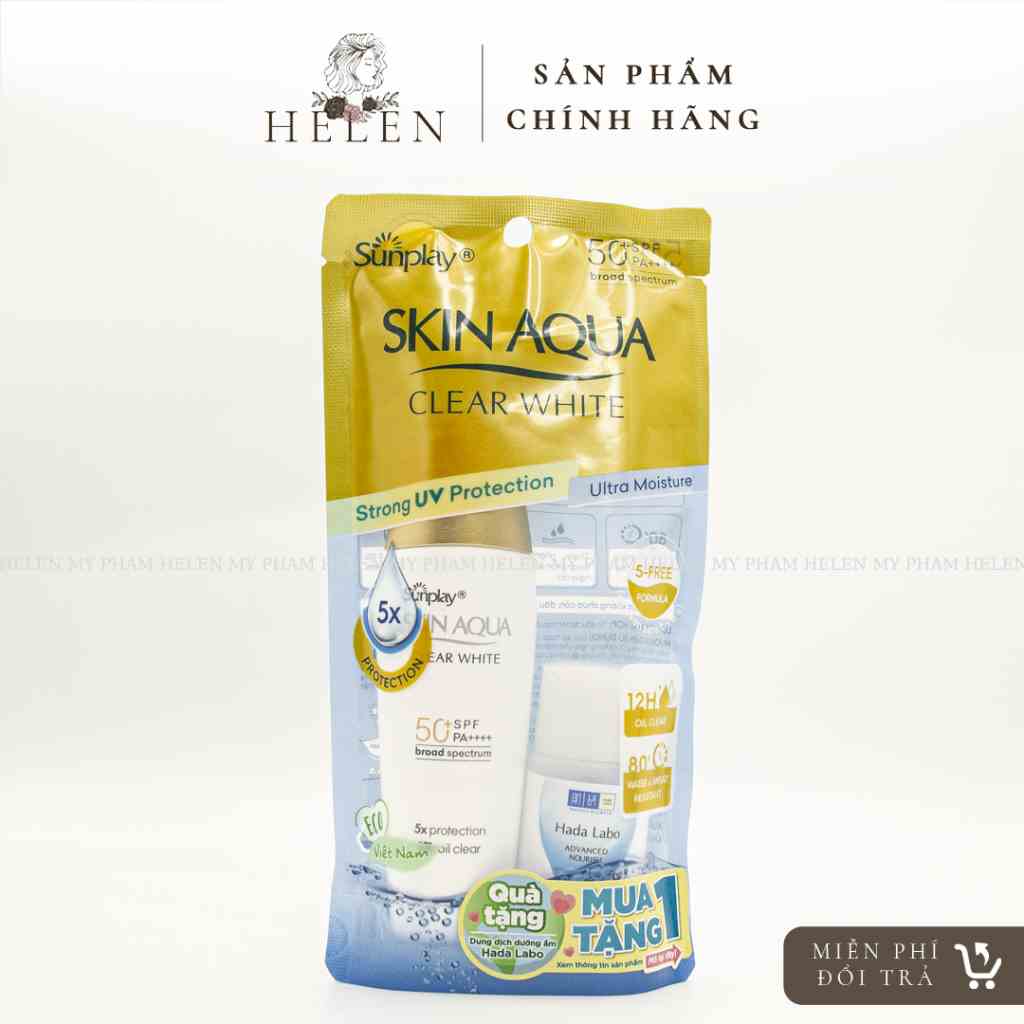 Sunplay Skin Aqua Kem Chống Nắng Hằng Ngày Dưỡng Trắng Cho Da Dầu Clear White SPF 50+ PA+ +++ 25g