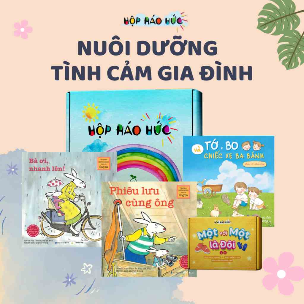 Hộp háo hức Nuôi Dưỡng Tình Cảm Gia Đình cho bé 0 - 3 tuổi giúp con giúp các bạn nhỏ biết ơn và trân trọng ông bà