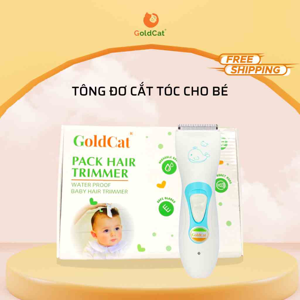 Tông đơ Cắt Tóc Cho Bé GoldCat Không Dây Chuyên Nghiệp.