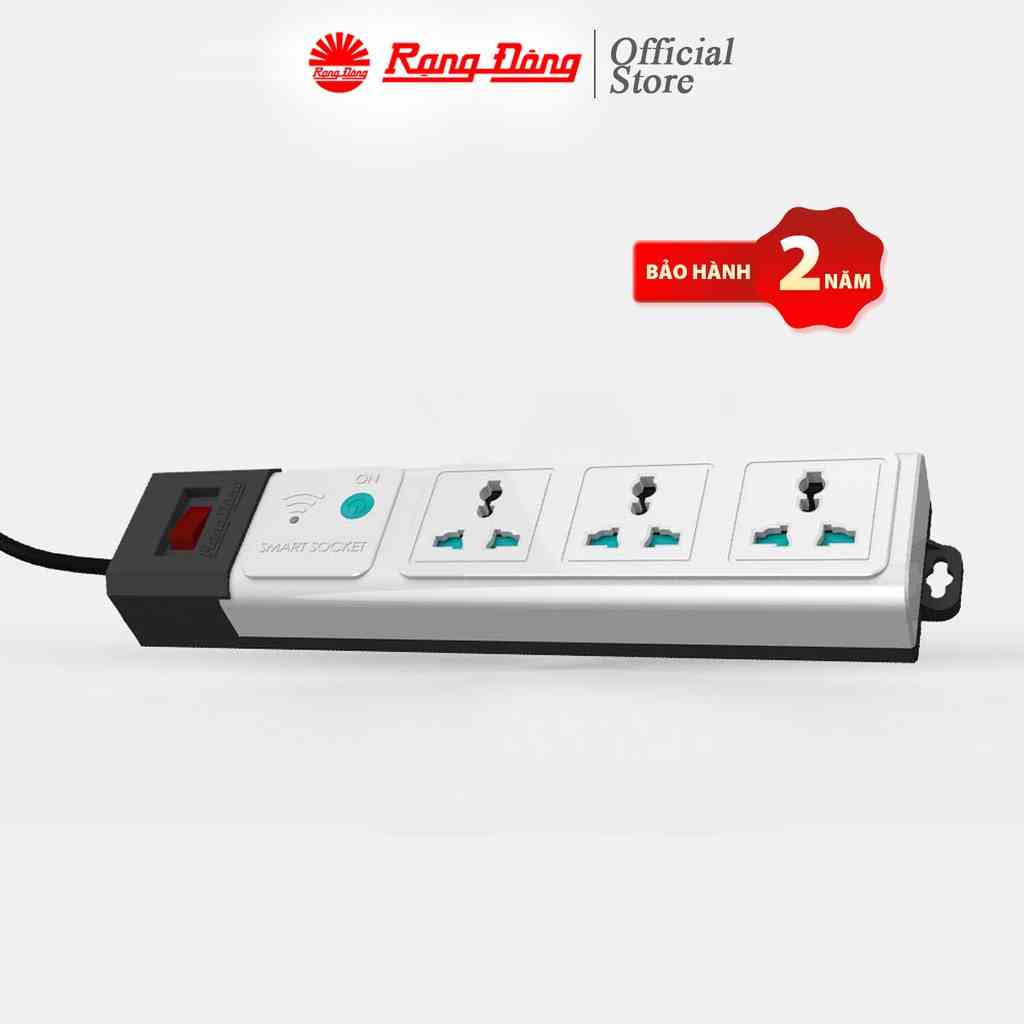 [Mã BMLT35 giảm đến 35K] Ổ cắm đa năng Rạng Đông USB OC02.USB 3C/10A dài 3m và 5m Cơ chế chống giật An toàn khi sử dụng