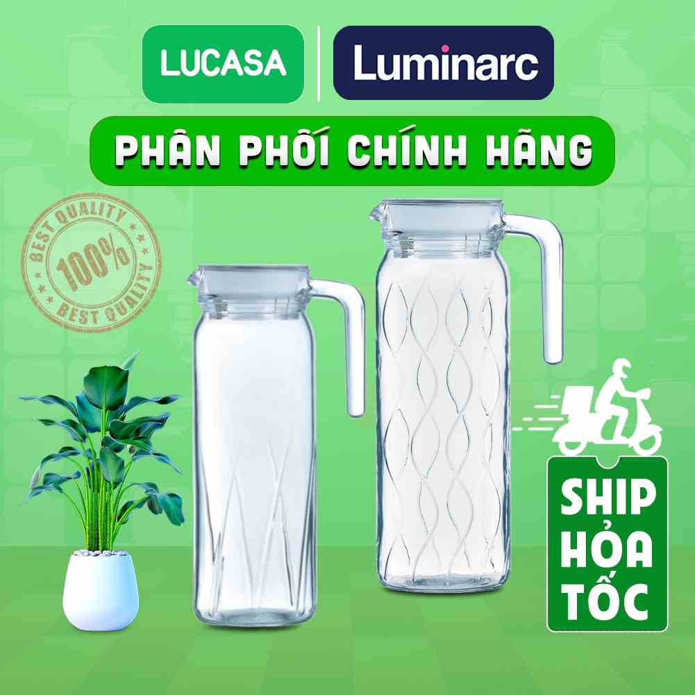 [Mã BMLTA35 giảm đến 35K đơn 99K] Bình Nước Thủy Tinh Luminarc Dona Embossment | Phân Phối Chính Hãng