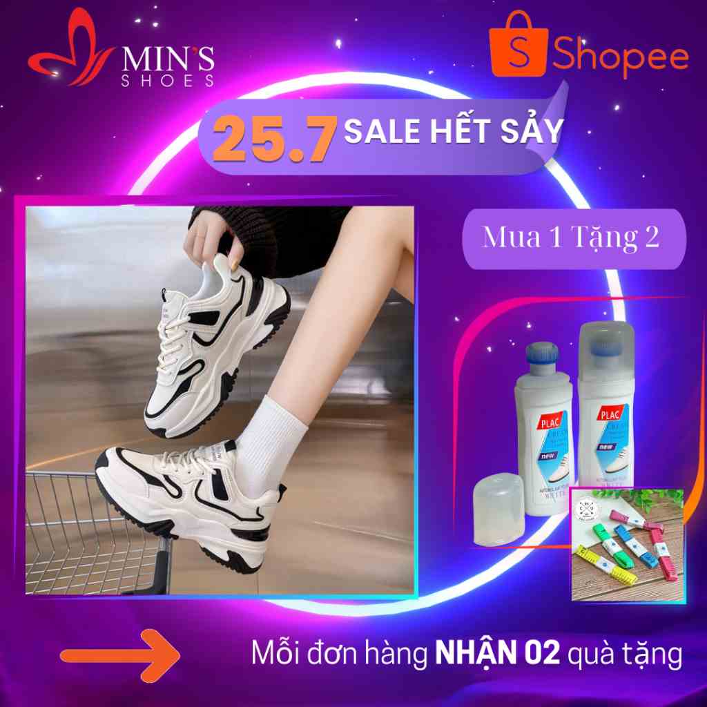 (MUA 1 TẶNG 2 - DUY NHẤT 25-27/07) Mins Shoes - Giày Thể Thao Cao Cấp Phối Màu Trẻ Trung TT182