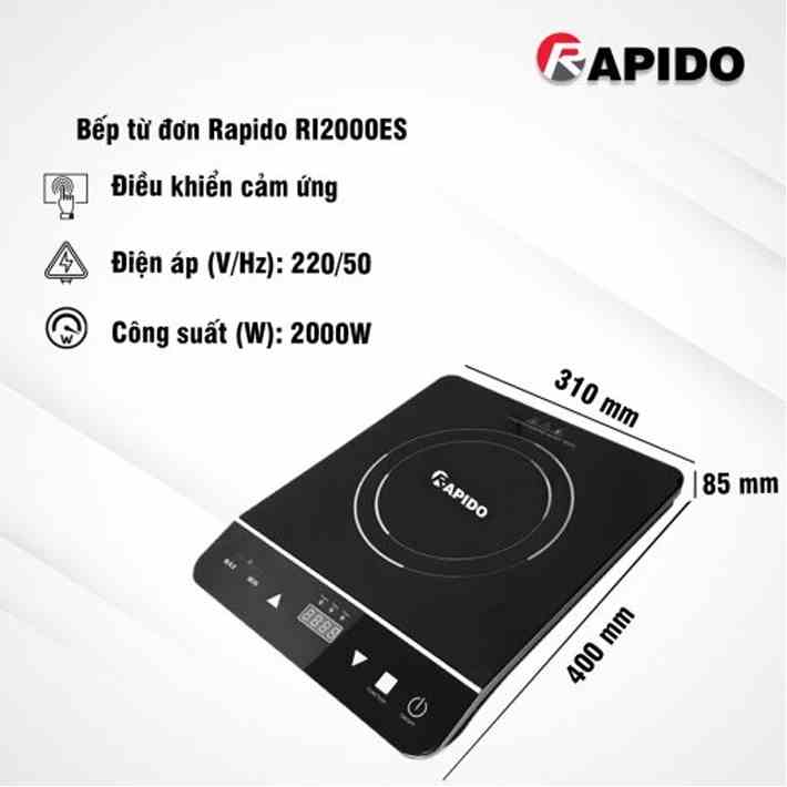 Bếp từ đơn Bosingwa rapido RI2000ES