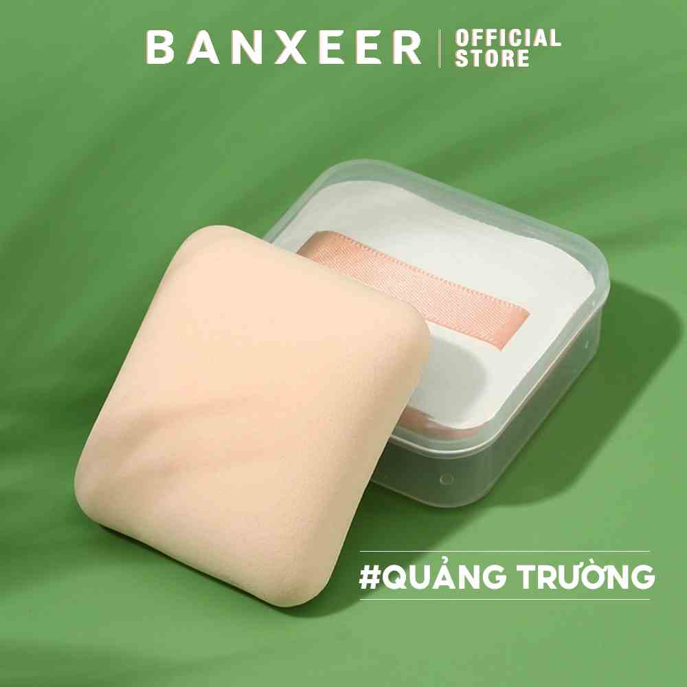 Mút Trang Điểm BANXEER Mềm Mại Có Thể Sử Dụng Dạng Ướt Và Khô Tiện Dụng 30g