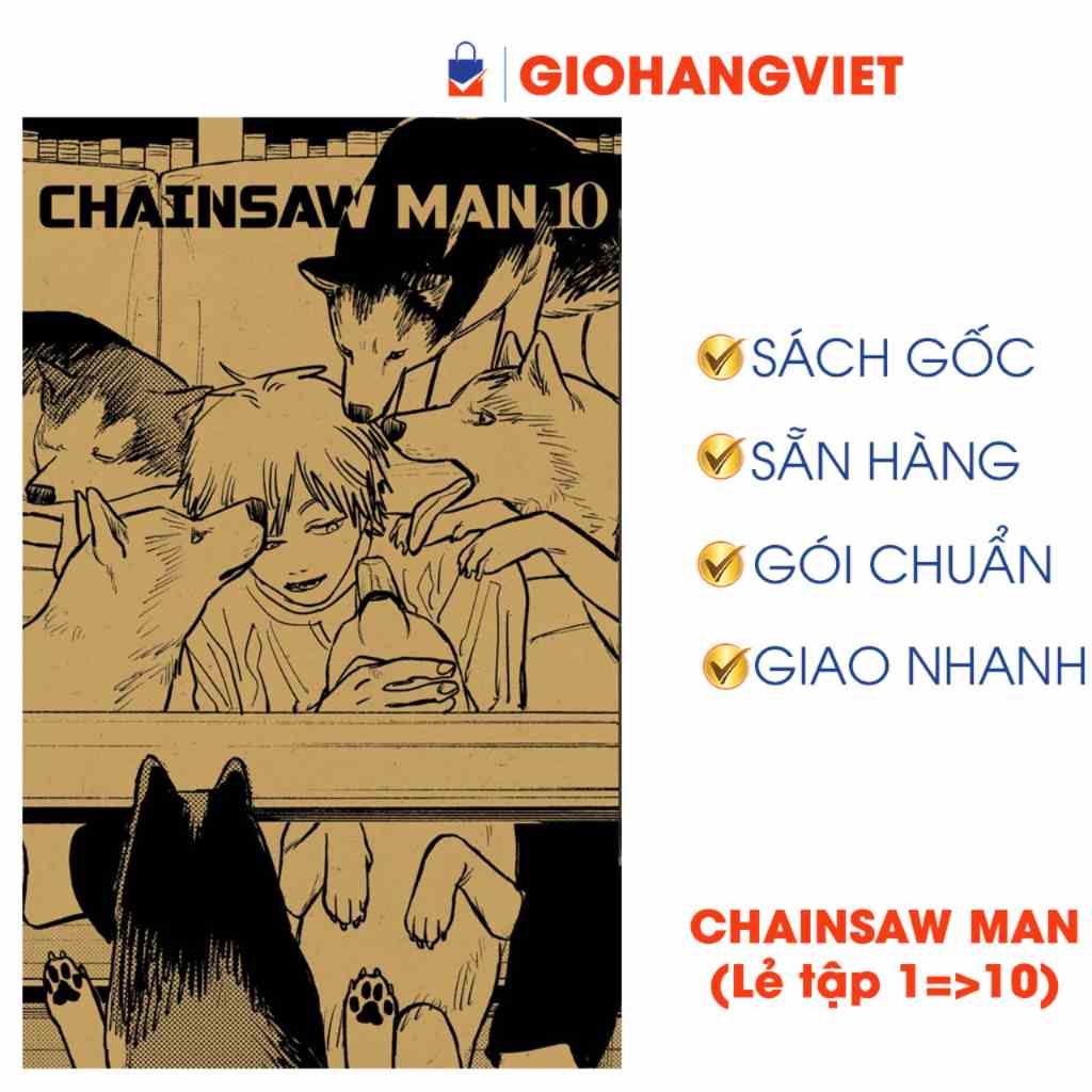 Truyện tranh Chainsaw man lẻ tập 1,2,3,4,5,6,7,8,9, 10.,11.....