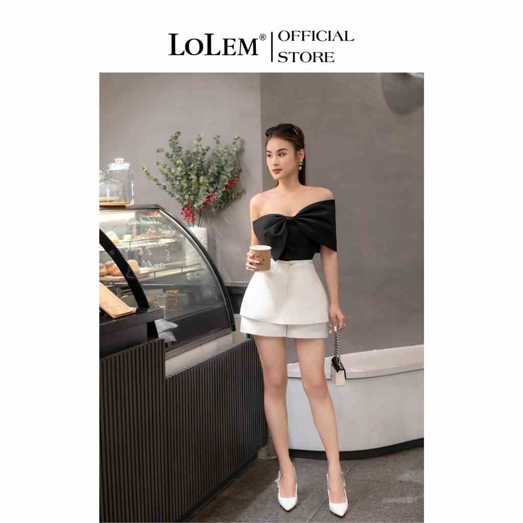 Quần giả váy LOLEM QS059 form xòe vải tafta xước giữ form tốt