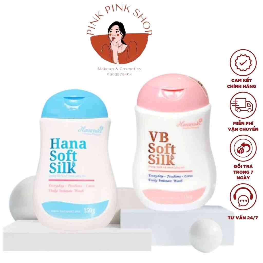 [Mã BMLTB35 giảm đến 35K đơn 99K] Dung Dịch Vệ Sinh Phụ Nữ VB Soft & Silk Hanayuki Xanh và Hồng