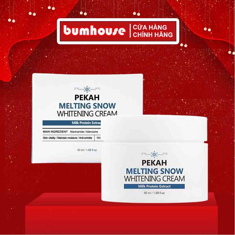 Kem Dưỡng Trắng Nâng Tone Da PEKAH Melting Snow Whitening Cream 50ml